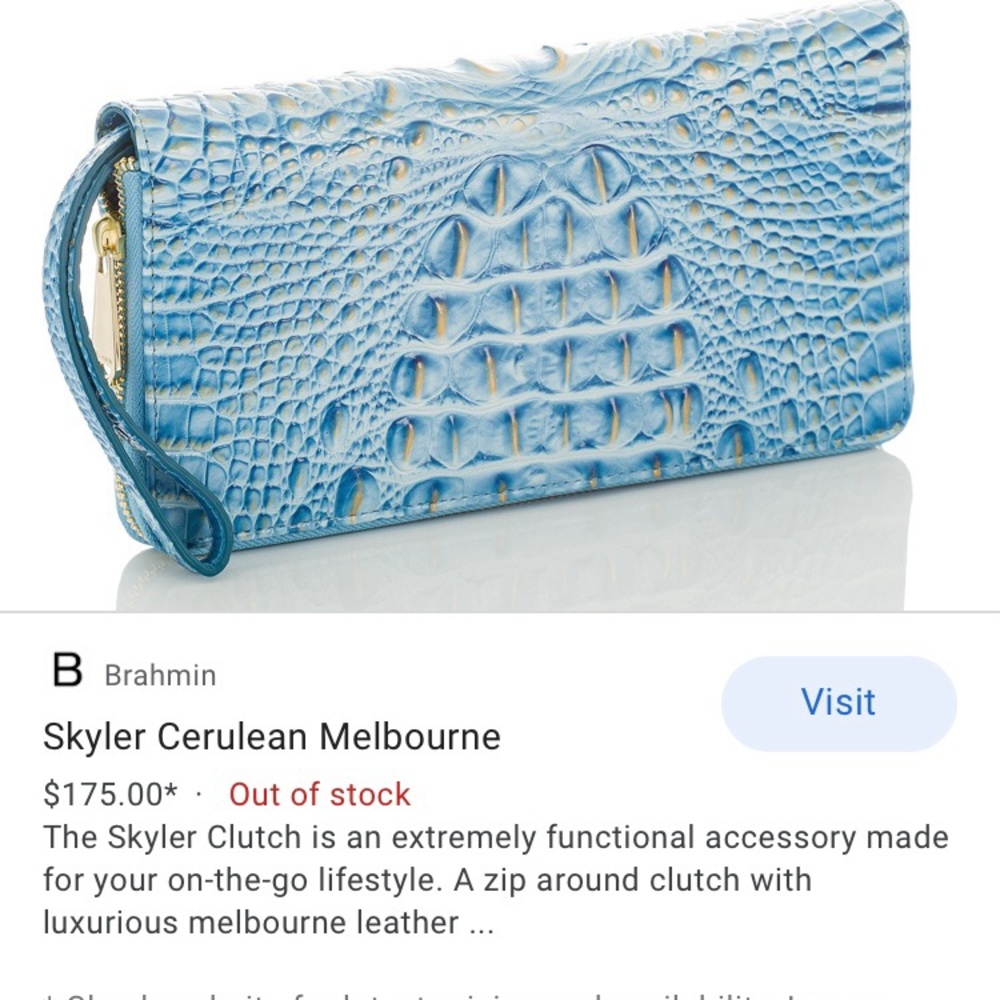 NWOT BRAHMIN SKYLER CLUTCH/WALLET/WRISTLET